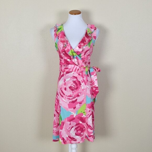 Lilly Pulitzer First Impressions Hayden Wrap Dress S - Picture 1 of 10